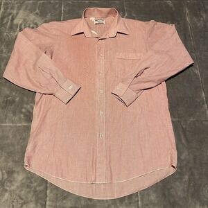 VTG PRINCE FERRARI‎ 38 SMALL MENS LONG SLEEVE BUTTON DOWN SHIRT DISCO RED